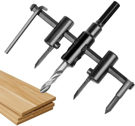 Fresa a tazza regolabile, trapano per taglio, a tazza circolare 40-120 mm | Utensili per circolare per legno regolabile a forma di aereo