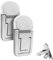 UYVPAER 2 Pcs Supporto Tastiera Pc, Supporto Portatile Per Tastiera, Mini Supporto Per Laptop Autoadesivo Supporto Invisibile Per Tastiera Del(Regolazione A Due Stadi,Lega Di Zinco)