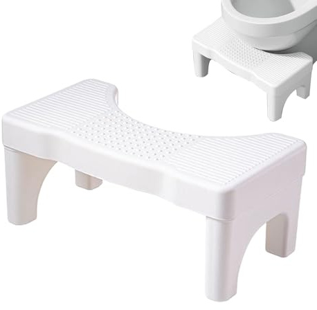 Toalettstol, Potty Squatty Stool för vuxna, non-Slip Step Design, Space-Saving Bathroom Tool, för squatting hållning, potty träning, barn, äldre, vuxna