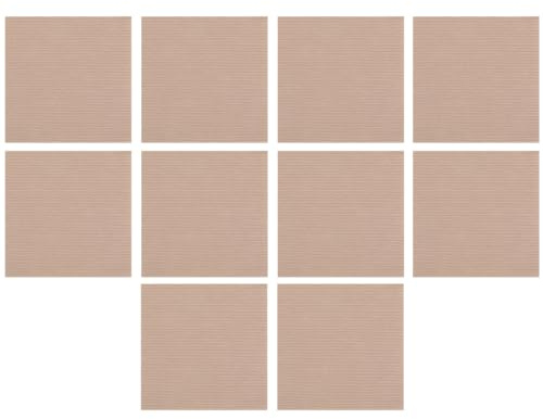 WNDUOKXH Självhäftande golvplattor Enkel installation Självhäftande mattplattor för alla rum Mattplattor Självhäftande polyester, kaki