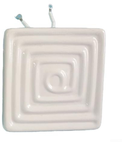 Babominimer Placa de calefacción de cerámica infrarroja de 120 x 120 mm, negro o blanco, 400 W, 500 W, 650 W, para máquina formadora de vacío con distribución uniforme del calor y calentamiento rápido