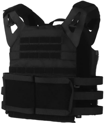 Luxylei Gilet Tactique De Sport À Dégagement Rapide pour Hommes, Compatible Molle, pour L'airsoft, Équipement Lesté, Respirant Ajustable pour Le CS/l'entraînement.