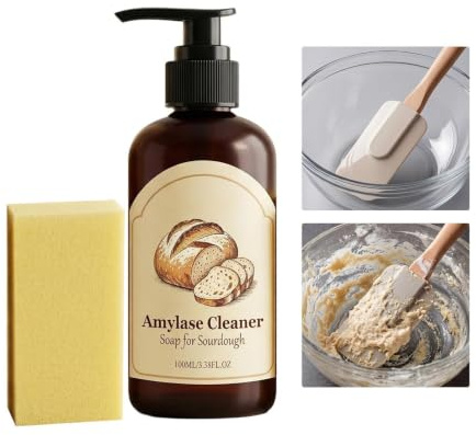 Dough Dissolving Soap - Fast Acting No Damage Cleaner for Removing Dough residuee and Build Up, Practical Cleaning Solution for Everyday Baking Preparation and Maintenance | Kitchen Counters, Utensils