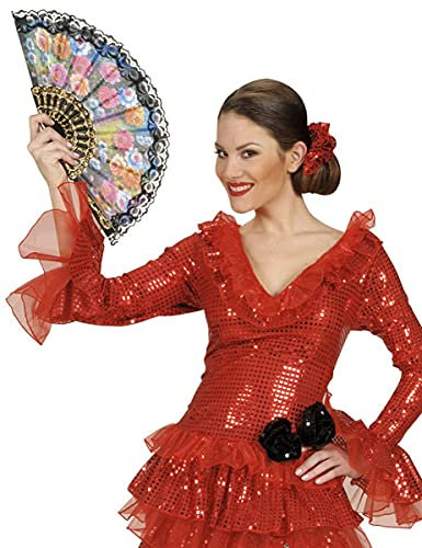 Eventail espagnol - Noir - Taille unique