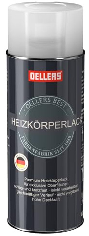 OELLERS Best, vernice spray per radiatori, 400 ml, RAL 1013, colore bianco perlato, resistente a temperature fino a 120°C, resistente agli urti e ai graffi, non ingiallisce