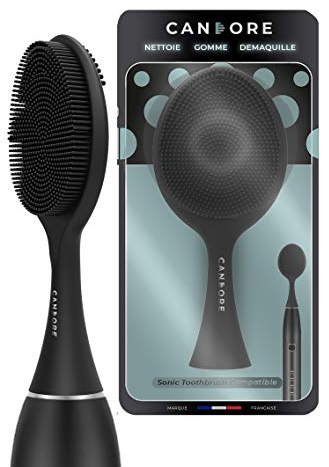 Candore - Für philips sonicare ersatzbürsten Stick One Silicon Black | Peeling, Reinigung | kompatibel mit Philips elektrische Zahnbürste, gültig für Sonicare ProResults