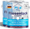 Plid® Fliesenfarbe Badezimmer & Küche [FEUCHTIGKEITSBESTÄNDIG]- Fliesenlack Weiß 1,5l fürs Bad - Fliesen neu streichen & lackieren im Innenbereich - 3in1 Fliesen Farbe Lack - Made in Germany