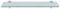 Einfeben Glas Wandregal Mattglas, Glasregal mit 8mm ESG Sicherheitsglas und Halterung, perfekt geeignet als Duschregal/Badablage/Glasablage für Bad, Küchen,Balkon, Verschiedene Größen (30x10x0.8 cm)