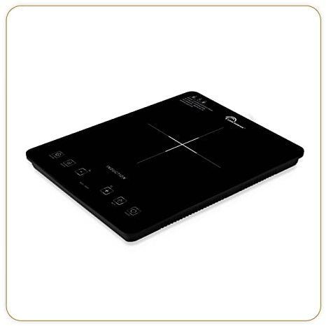LITTLE BALANCE 8575 Little Induction Solo, Plaque de cuisson induction 1 feu, Plaque de cuisson portable, Cuisson rapide, Thermostat réglable 9 niveaux de température, Jusqu’à 240°C, 2000W, Noir