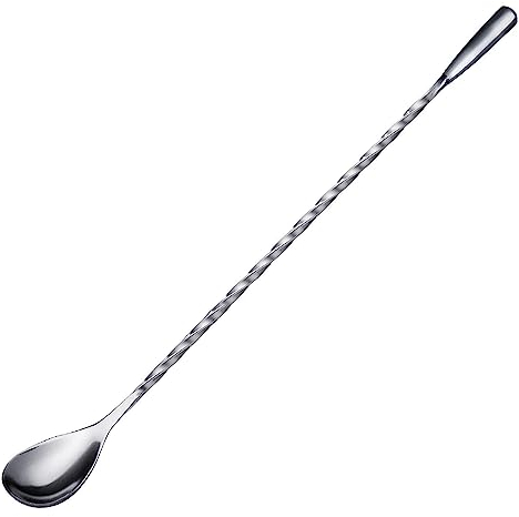 Westmark Cucchiaio da bar James – pratico accessorio da bar per miscelare i cocktail, cucchiaio a spirale di alta qualità per deliziosi long drink, manico lungo – acciaio inox 18/8
