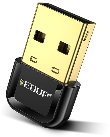 USB Bluetooth 5.3 Adapter für PC, USB Bluetooth Dongle Empfänger Unterstützung für Windows 11/10/8.1 Plug and Play für Desktop, Laptop, Maus, Tastatur, Drucker, Headsets, Lautsprecher