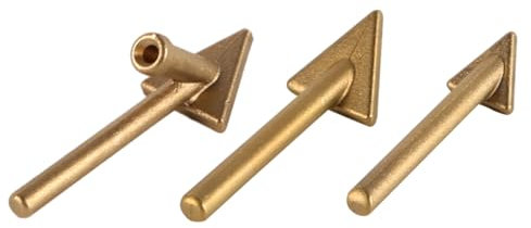 Laroal Puntas de Repuesto para Soldador de plástico y Hierro, 3 Unidades, Puntas de Repuesto para reparación de Cobre, Puntas de Repuesto para Soldadura de alisado Triangular