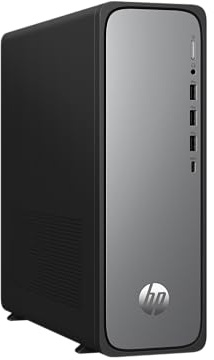 HP OmniDesk Slim Desktop S03-0250ng, Intel Core i5-14400, 16 GB DDR5 RAM, 512 GB PCIe Gen4 SSD, Intel UHD Graphics 730, Windows 11 Home, Wi-Fi 6, USB Type-C, Meteor Silver/Jack Black