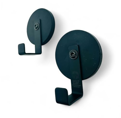STYYL Magnet Haken 2er Set XL - 20kg Haftkraft Magnethaken für Camping, Kastenwagen & Vanlife - gummierte Magnete - Metall - Camping Offrroad Camper Zubehör Gadget inkl. Aufbewahrungsbeutel
