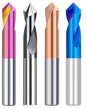 Karbidkammer End Mill, 90 grader 2-12 mm fasfräs stubbfräs centrumfräs fräsning hårdmetallpinnfräs 5 st(ALTIAN,10X10X75L-5PCS)