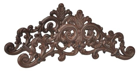 Supporto per tubo da giardino in ghisa per sospensione, supporto decorativo a parete, sistema di ordinamento robusto per giardino e terrazza, circa 27,7 x 12 x 13 cm