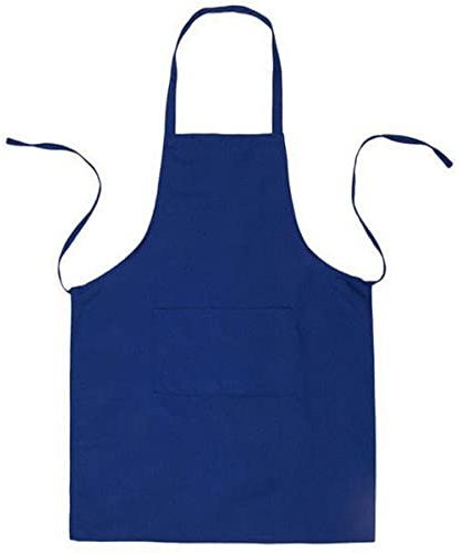 Chefs Apron with Front Pockets Cooking Kitchen Apron for Men Women Unisex Waterproof Washable Cleaning Catering Apron Durable Comfortable Work Apron for Baking Restaurant BBQ Coffee House (Royal Blue)