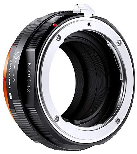 K&F Concept M18115 Nikon NIK(G)-FX Hochpräziser Adapterring Objektivadapter Objektiv Adapterring für Nikon G/F/AI/AIS/D Objektiv auf Fujifilm Fuji FX Kamera mit Blendenring