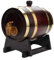 Barril de Vino de Madera 1,5L Barril de Whisky Original Barrel Dispenser Vintage con Grifo Barril de Roble para Guardar Whisky, Vino, Brandy, Licores
