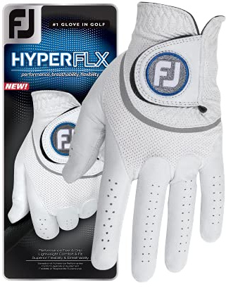 Footjoy Hyperflex, Guante DE Golf Mujer, BLANCO, S