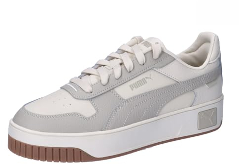 PUMA Damen Carina Street Sneaker, Alpine Snow-Desert Dust, 38 EU