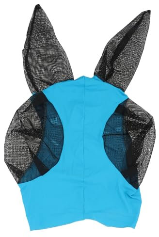 WOONEKY Pferdemaske Schutzmaske Pferdefliegenmaske Pferdekopf Mesh Pferdekopf Netz Geschirr Schutz Ohrmaske Tragbare Pferdemaske