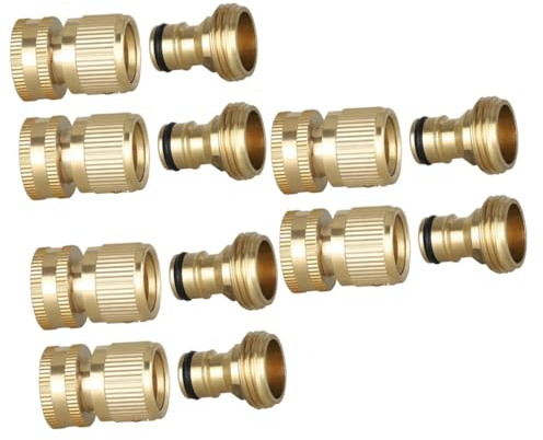 YARNOW 6 Sätze Anschluss Für Gartenschläuche Gartenschlaucharmaturen Reparatur Von Wasserschläuchen Dekorationen Für Die Babyparty Schlauchanschlüsse Schlauchverteiler Messing Wasserrohr