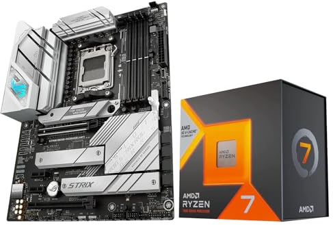 Micro Center CPU Motherboard Kit AMD Ryzen 7 7800X3D Unlocked Desktop Processor with ASUS ROG Strix B650-A Gaming WiFi 6E AM5 Gaming Motherboard