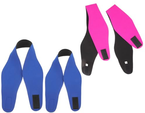 ifundom Fascia da Nuoto Elastica e Facile da Allungare 4 Pezzi in Neoprene Mantiene la Fronte Asciutta per Ragazzo Ragazza e Adulti per Yoga e Sport Acquatici