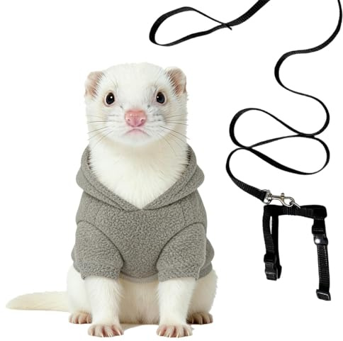 Sudadera de hurón Mascota Hoodie Ergonómico Cómodo