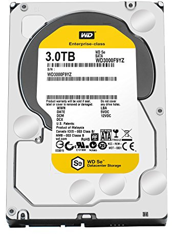 Western Digital 3TB Se – Hard drive (Serial ATA III, 3000 GB, 8.89 cm (3.5 ), 9.5 W, 9.5 W, 8.1 W) Black