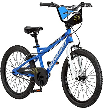 Schwinn Koen Bike, 20 Inch Bike for Kids Ages 7-13, SmartStart Ergonomic Design for Kids, Adjustable Seat Grows with your Child, Rear Coaster Brake & Front and Rear Hand Brakes, Training Bicycle
