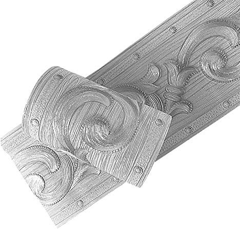 PVC Self Adhesive Silver 3D Flowers Waterproof Wall Border Decor Removable Kitchen Bathroom Tiles Stciker 10cm by 5meters