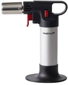MASTRAD – Chalumeau De Cuisine Expert – Utilisation Simple – Rechargeable Au Gaz – Caraméliser, Meringuer, Peler ou Brunir – Capacité 13 ml