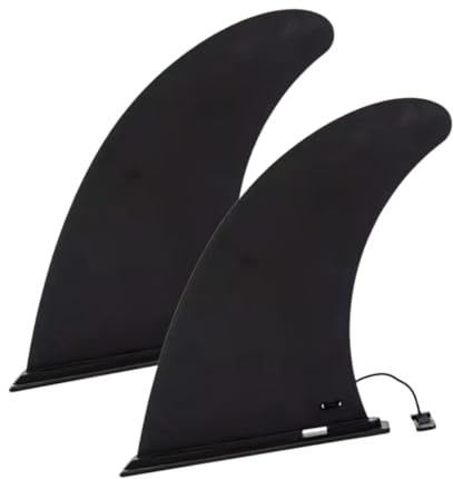 2 Pack Surfboard SUP Fin, Removable Universal SUP Fin, Detachable Center Fin Stand Up Paddle Board Replacement Fin, Nylon Safe Reinforced Surfboard Fins for Long Board Surfboard Paddleboard