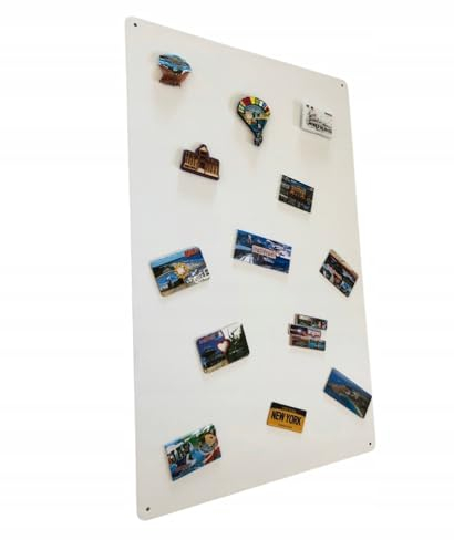 STALFORM Magnettafel Weiss 80x50 cm aus Edelstahl Magnetwand Pinnwand Magnetisch Groß Magnetboard Küche, Büro, Kinderzimmer