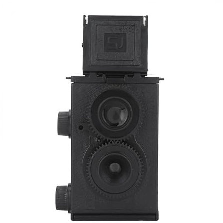 Cámara de película vintage, cámara clásica TLR de 35 mm, equipo de fotografía reutilizable, accesorios ligeros de cámara réflex doble, equipo de fotografía de estilo retro para los amantes de la