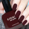 Wine Red Nail Polish Burgundy Red Matte Nail Polish Breathable Quick Dry Dark Red Nail Varnish, Water Based Red Matte Nail Varnish,Matte Wine Red Nail Polish for Women Nail At Home DIY Nail Art