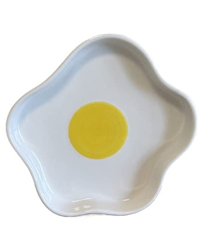 CFY652 Platos Plato de Comedor Bonito con Cinco Esquinas, Plato con Forma de Huevo, Plato Plano de cerámica Irregular, Plato Hondo for el hogar, Plato de Desayuno, Plato de Postre Platos Llanos