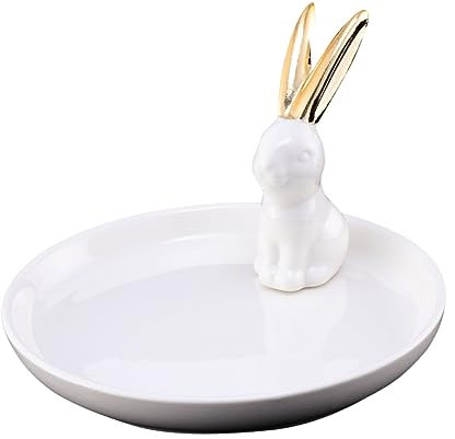 Holibanna Boîte De Rangement Pour Bijoux Porte-boucles Oreilles Plateau Pour Bracelets Et Bagues Objets Céramique