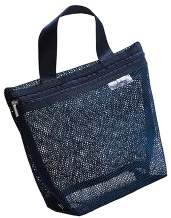 Borsa per cosmetici trasparente e amichevole, capacità, piano netto, edificio in poliestere permanente, pianificatore articoli da toeletta trasportabile, pianificatore visibile