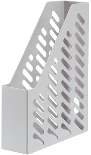 HAN - Portariviste con Etichetta Linea Klassik, 76 x 248 x 320 mm, Formato C4, Colore: Grigio Chiaro