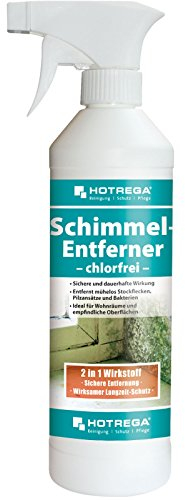 HOTREGA Schimmel Entferner chlorfrei 500 ml - beseitigt Pilze, Bakterien, verhindert weiteres Wachstum