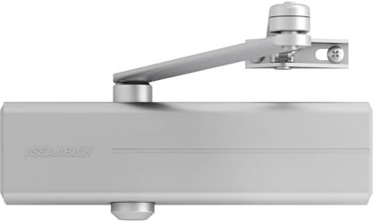 Tesa Assa Abloy DC140-DEV1-, Cierrapuertas de brazo articulado, Plata