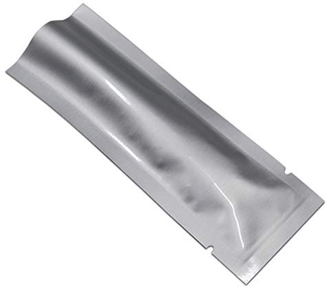 Sacchetto di vuoto del sacchetto della stagnola di Mylar puro di stoccaggio degli alimenti del caffè per il pacchetto di prova dell'odore di imballaggio del campione (1000, 2x18 cm)