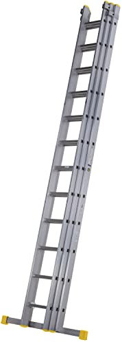 Werner Aluminium Triple Section Extension Ladder Box Section,3.58m