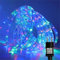 Gresonic 400LED 20M Lichterschlauch Aussen, Lichterkette mit Strom, Led Schlauch 8 Modi(Bunt Blau, 400LED)