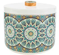 Caja de porcelana para decoración de casHMere, 10 x 10 x 11 cm de altura, ideal para regalo