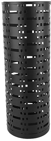 Metal Umbrella Stand Holder, Waterproof Round Umbrella Stand for Indoor Rustproof, Independent Steel Umbrella Stand Rack for Entryway, Fashionable Hollow Umbrella Stand