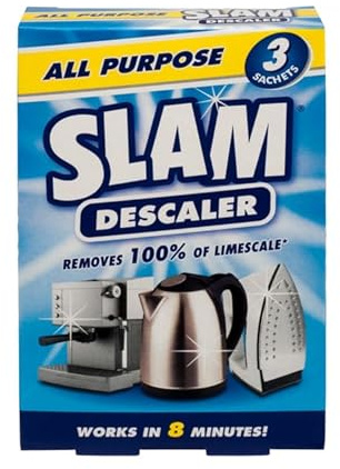 3x - All Purpose Slam Descaler sachets- Efficient Multi-Purpose Limescale Remover - Dissolves Limescale, Leaving Your Appliances Clean And Fresh